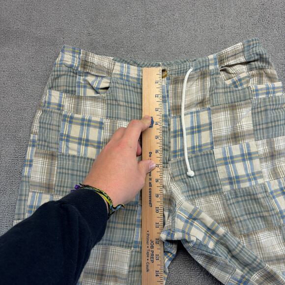Orvis Womens Pants Multicolor Size 10 Cropped Patchwork Plaid Drawstring VTG Y2K - Picture 4 of 8